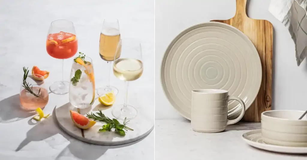 Glassware and tableware