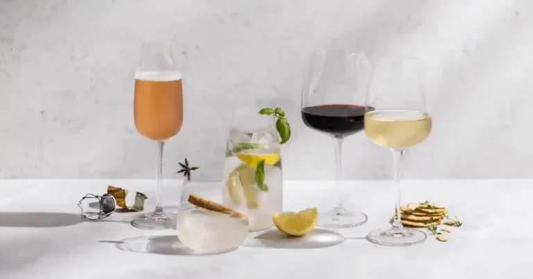 Legend Cape Classique Glassware for cocktails, wine, champagne and juice.
