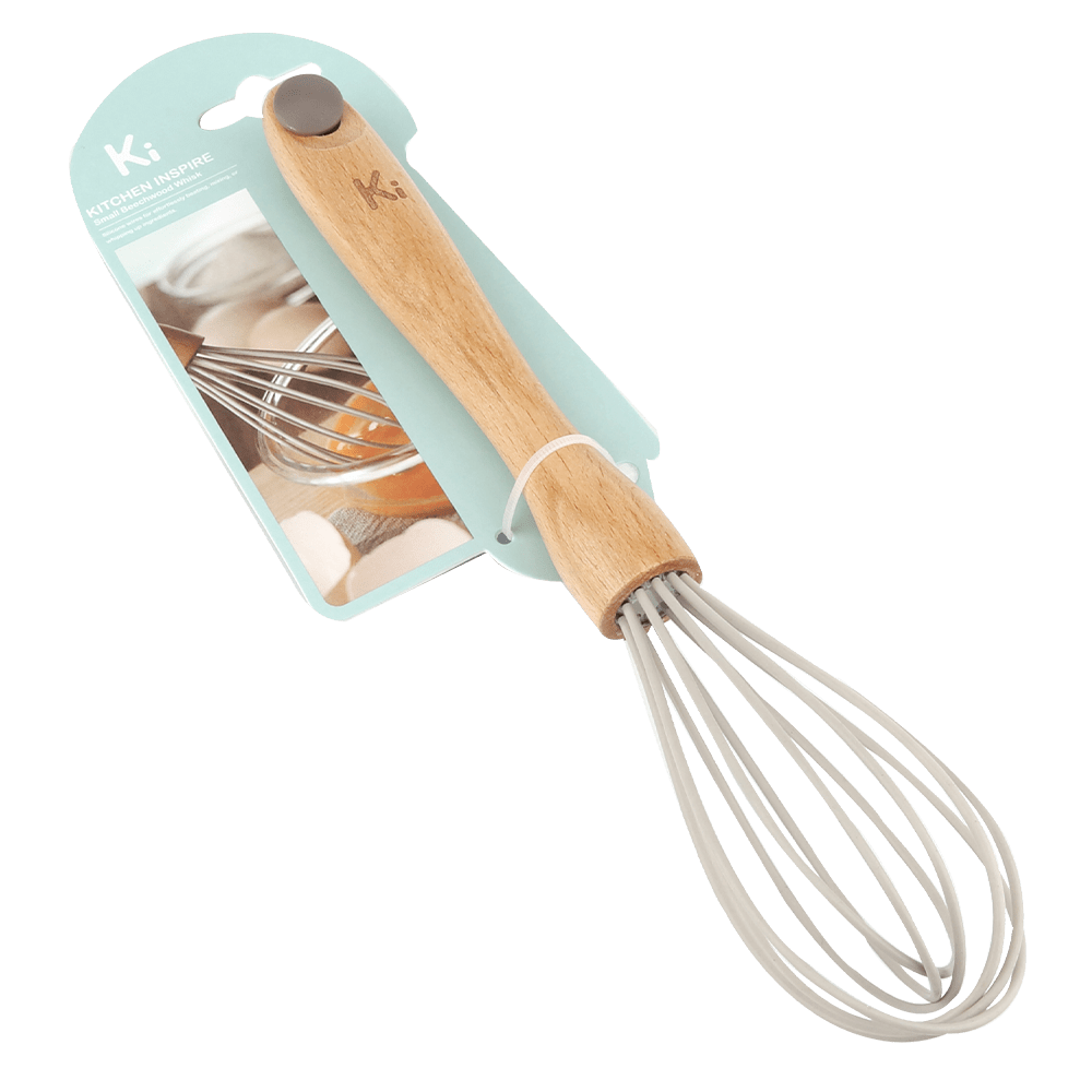 502143 6009710423868 Kitchen Inspire Small Beechwood Whisk Packaging Image