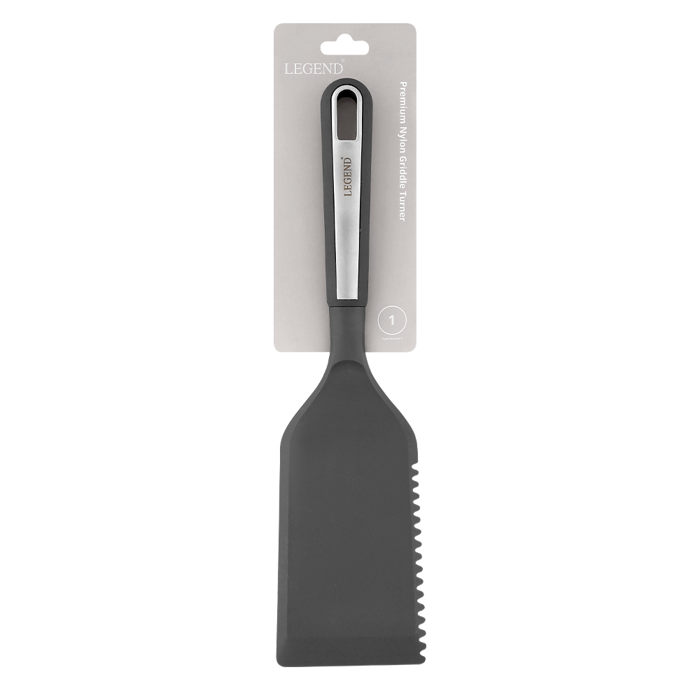600607 6009710421444 Legend Premium Nylon Griddle Turner Packaging Image2