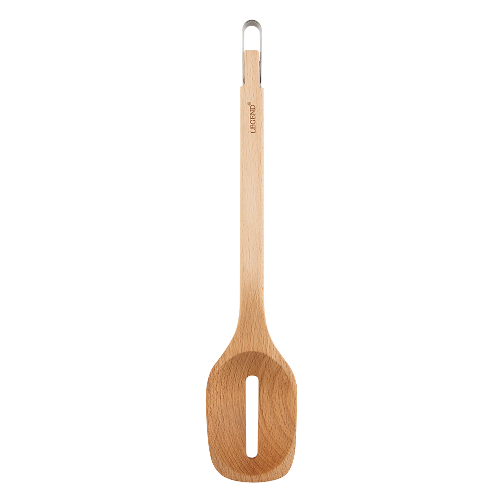 600702 6009710422878 Legend Premium Beechwood Slotted Spoon Product Image