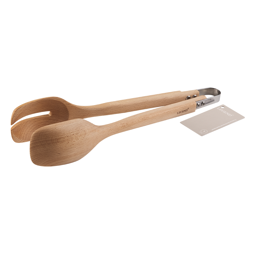 600704 6009710422892 Legend Premium Beechwood Salad Server Packaging Image 2