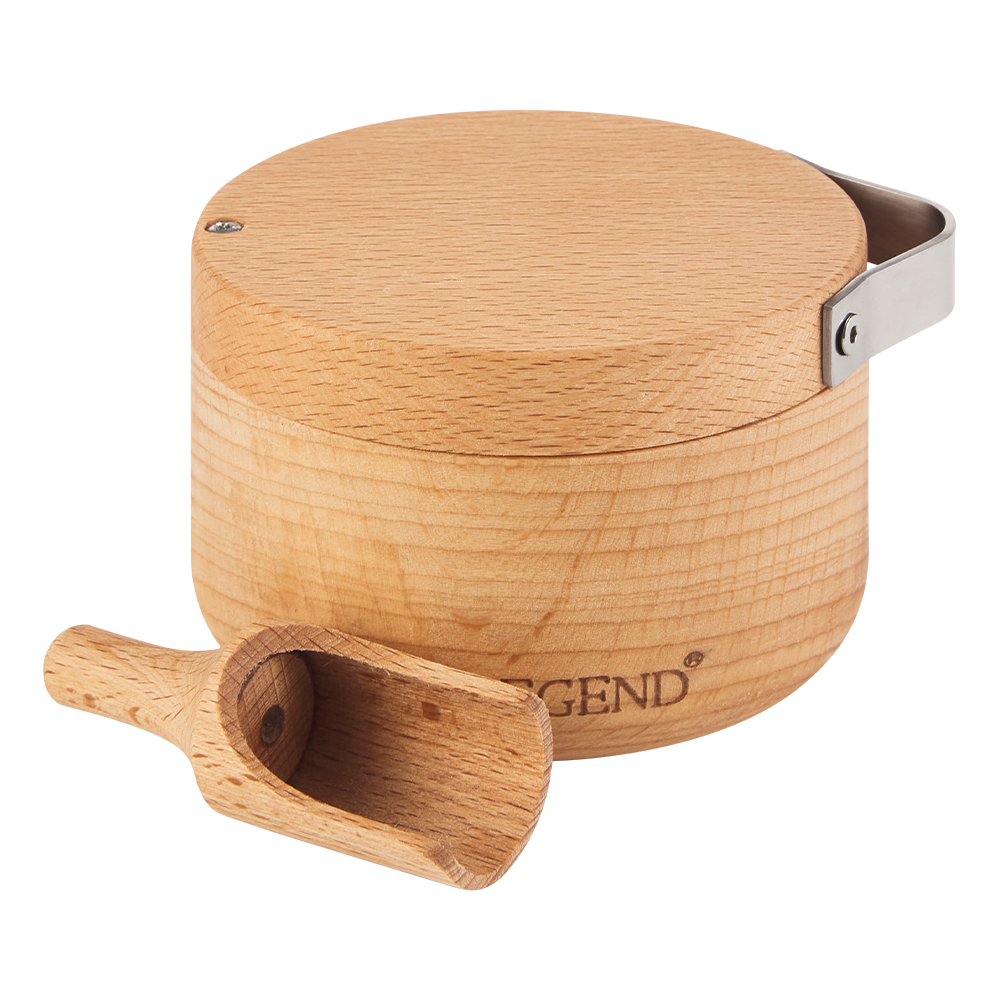600710 6009710422953 Legend Premium Beechwood Salt Cellar ws Product Image 4