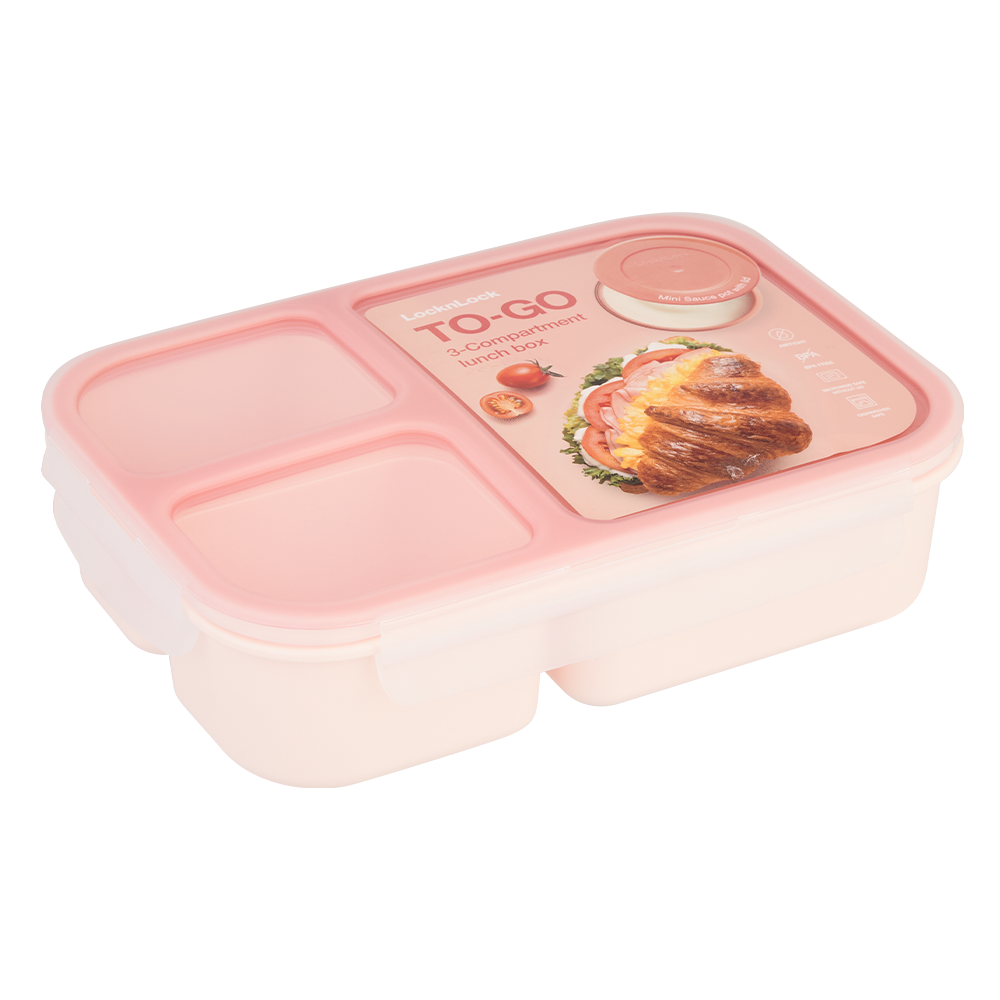 HPL782P 8803733335089 LocknLock To Go lunch box 1.5lt pink Packaging Image