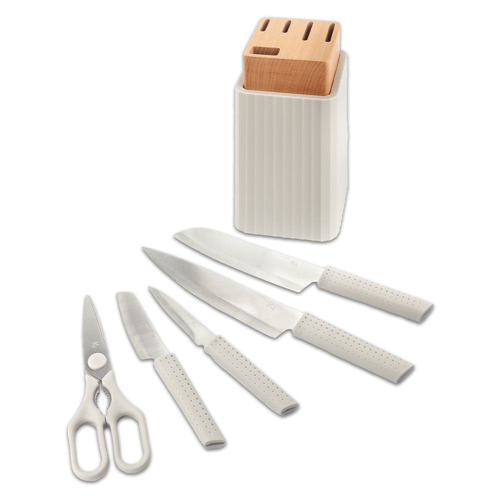 Kitchen Inspire 6 Piece Knife Block Set