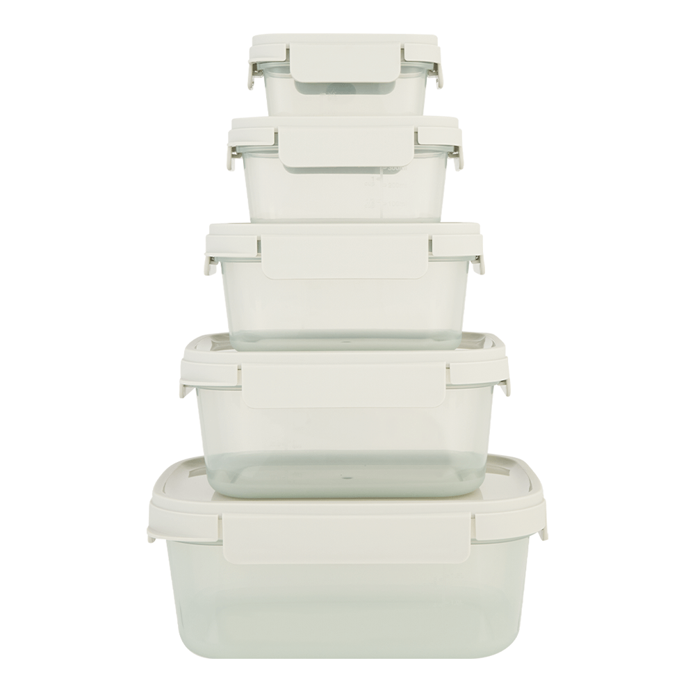 LocknLock Nestopia 5 Piece set Stacked