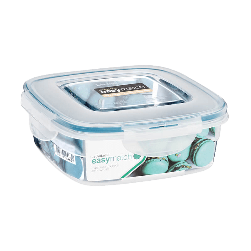 LocknLock 0002 HSM8441EM 8803733169639 Easy Match 750ml Square Teal Product Image