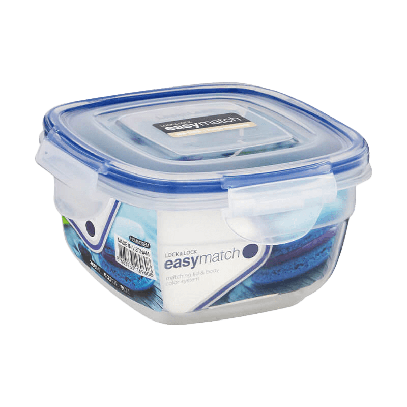 LocknLock 0008 HSM8420EM 8803733169608 Easy Match 260ml Square Blue Product Image