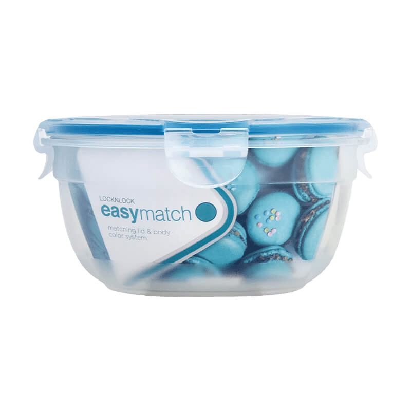 LocknLock 0021 HSM944EM 8803733169684 Easy Match 850ml Round Teal Plano Image