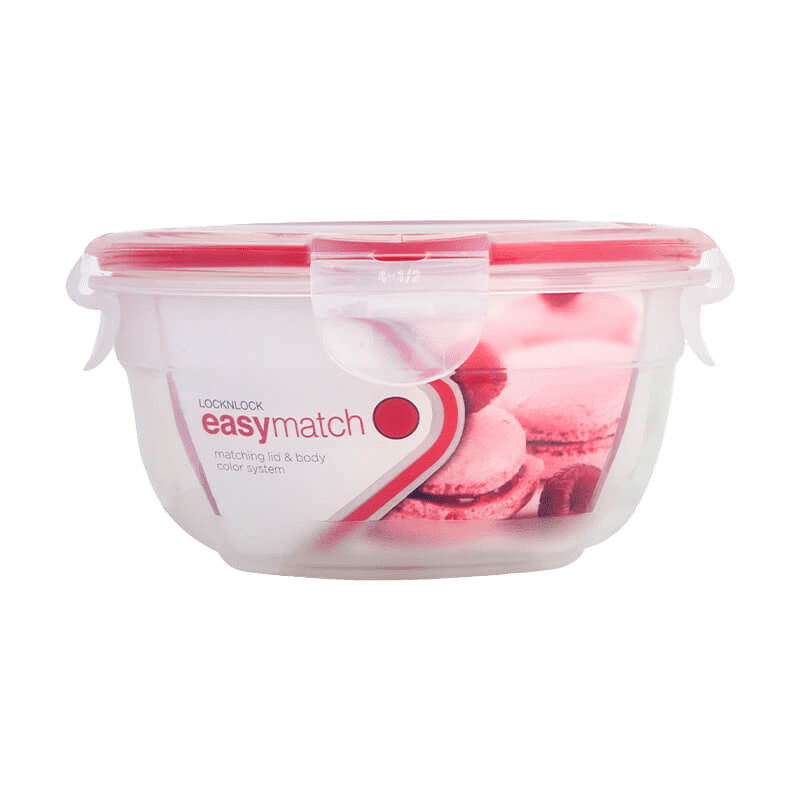 LocknLock 0023 HSM943EM 8803733169677 Easy Match 480ml Round Red Plano Image