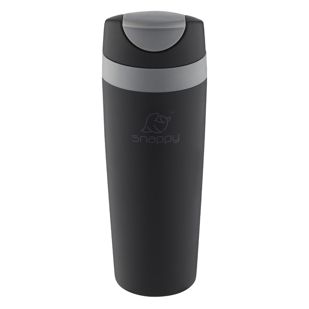 New SN DW400B 6009710420317 Snappy Dbl Wall Plastic Tblr 473ml Charcoal Product Image 1