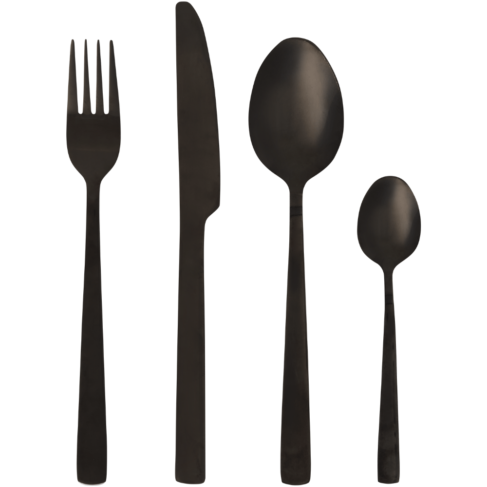 Legend Premium Cutlery Set 16pce Black